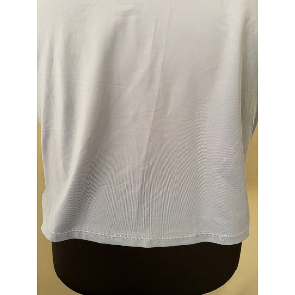 Unisex Sleeveless Gray Breathable Cooling Workout / Running Crop Tank Top - Picture 3 of 12